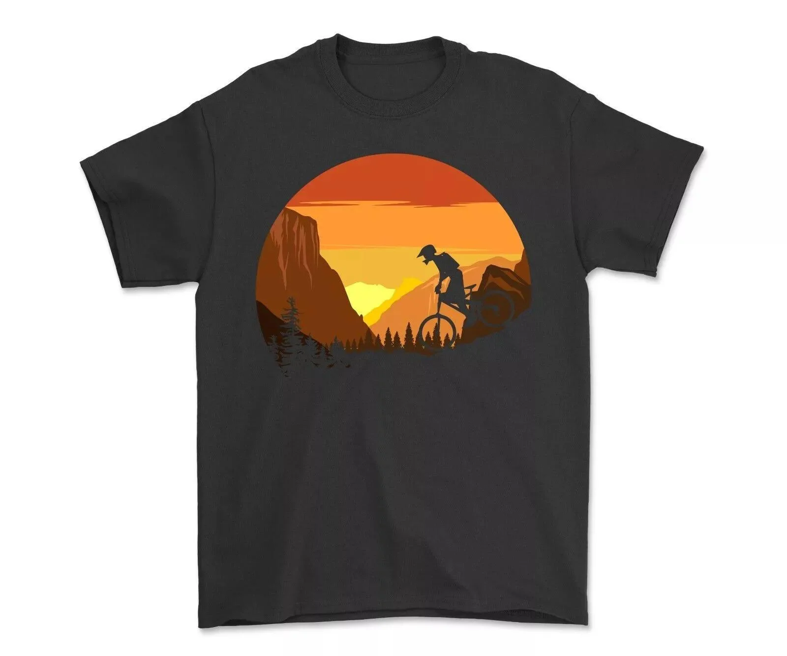 Funny Mountain Bike Lover T-Shirt Cool Vintage Mountain Motorcycle Shirt