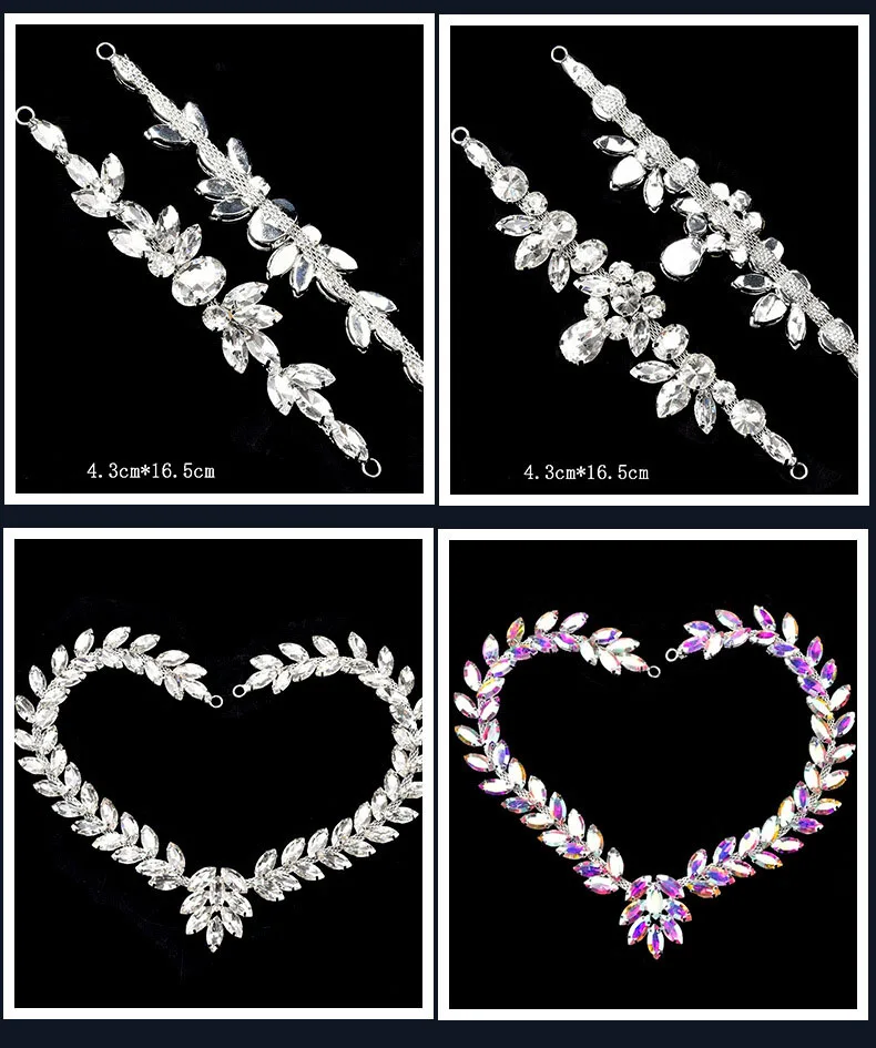 5 Stück Strass-Dekoration Glasdiamanten für Taschen, Hüte, Kleidung, DIY-Bastelarbeiten, Hochzeitskleider, Strass-Geschenke und Dekoration – Detail 6