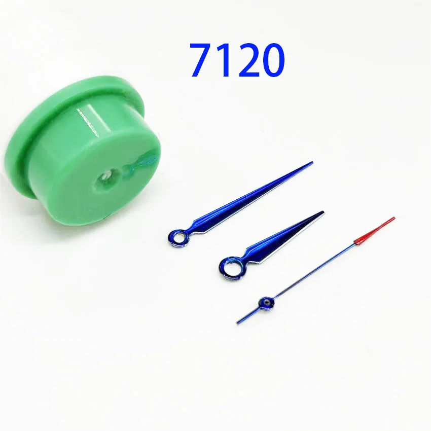 1 set Blue Watch Hands for 7120 Movement Non-Luminous Hour Minute Second Three-Needle Pointer Watch Accessories