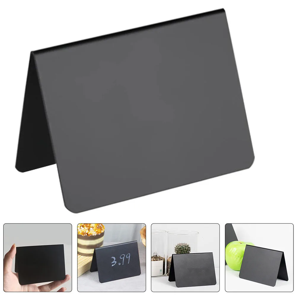 

15Pcs Chalkboard Memo Board Double Sided for Wedding Party Table Signs Food Labels Desktop Message Board Erasable