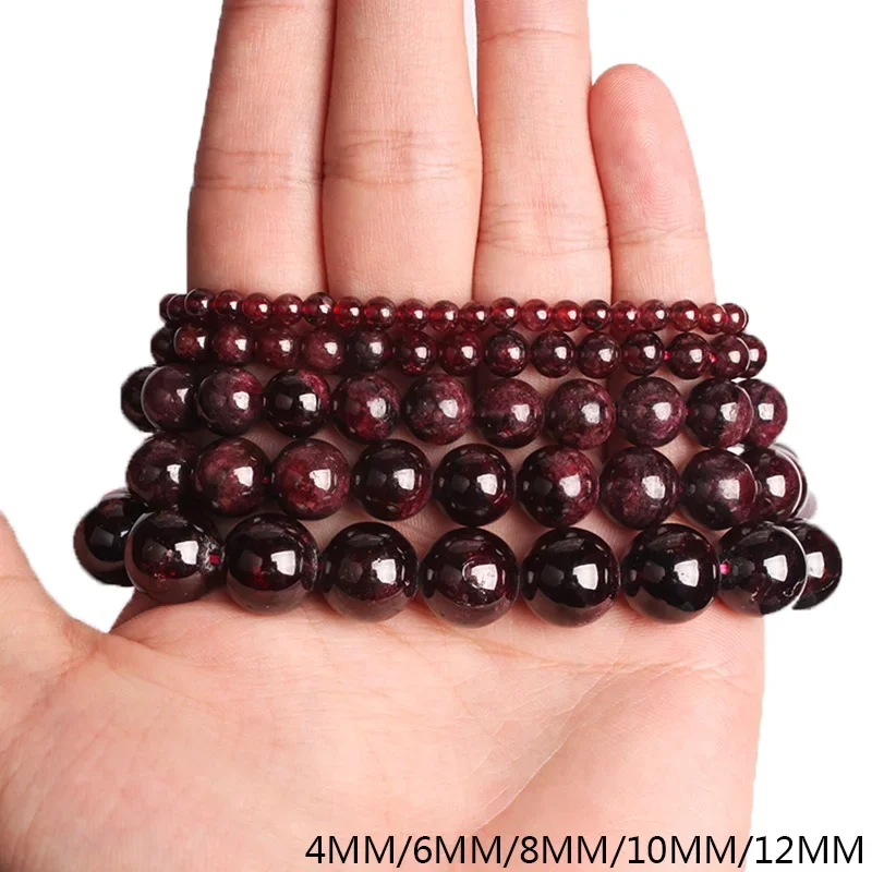 Vendite dirette in fabbrica di pietra naturale Granato perline sciolte pietra semipreziosa Accessori fai da te Gioielli bohémien Pietra di guarigione chakra