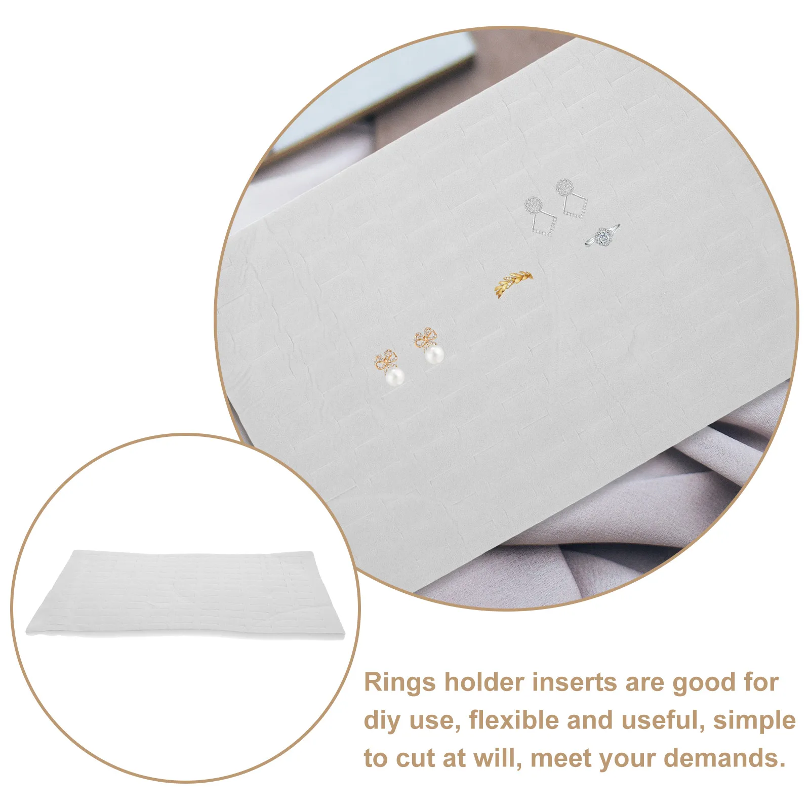 

120 Slots Storage Tray Organizer For Jewelry Display Holder Multifunctional Sponge Trays Stackable Drawer Inserts For Rings