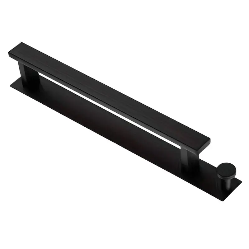 

ABRU-Wall-Mounted No-Drilling Towel Rack With Hooks Stainless Steel Self-Adhesive Towel Bar Bathroom Accessories Holder