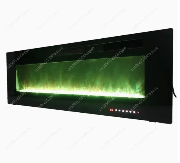 60-Inch ultra-thin electric fireplace with wall-mounted desktop heater