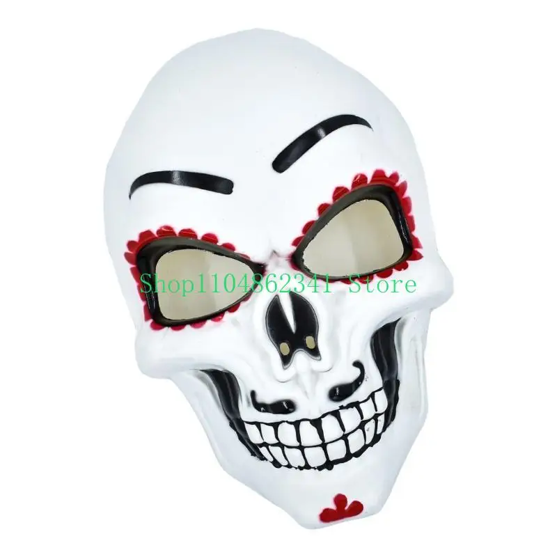 5asd Day of The Deads Mask Suger Skeleton Mask Halloween Cosplay Costume for Women Men