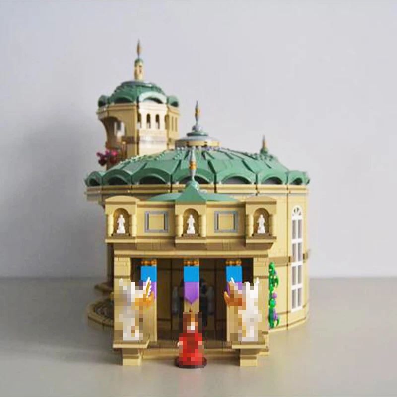 ภาพยนตร์ที่มีชื่อเสียงฉากชุดสถาปัตยกรรม Theed Royal Palace MOC Building Block เทคโนโลยีประกอบของเล่นเด็กยอดนิยมชุดอิฐ