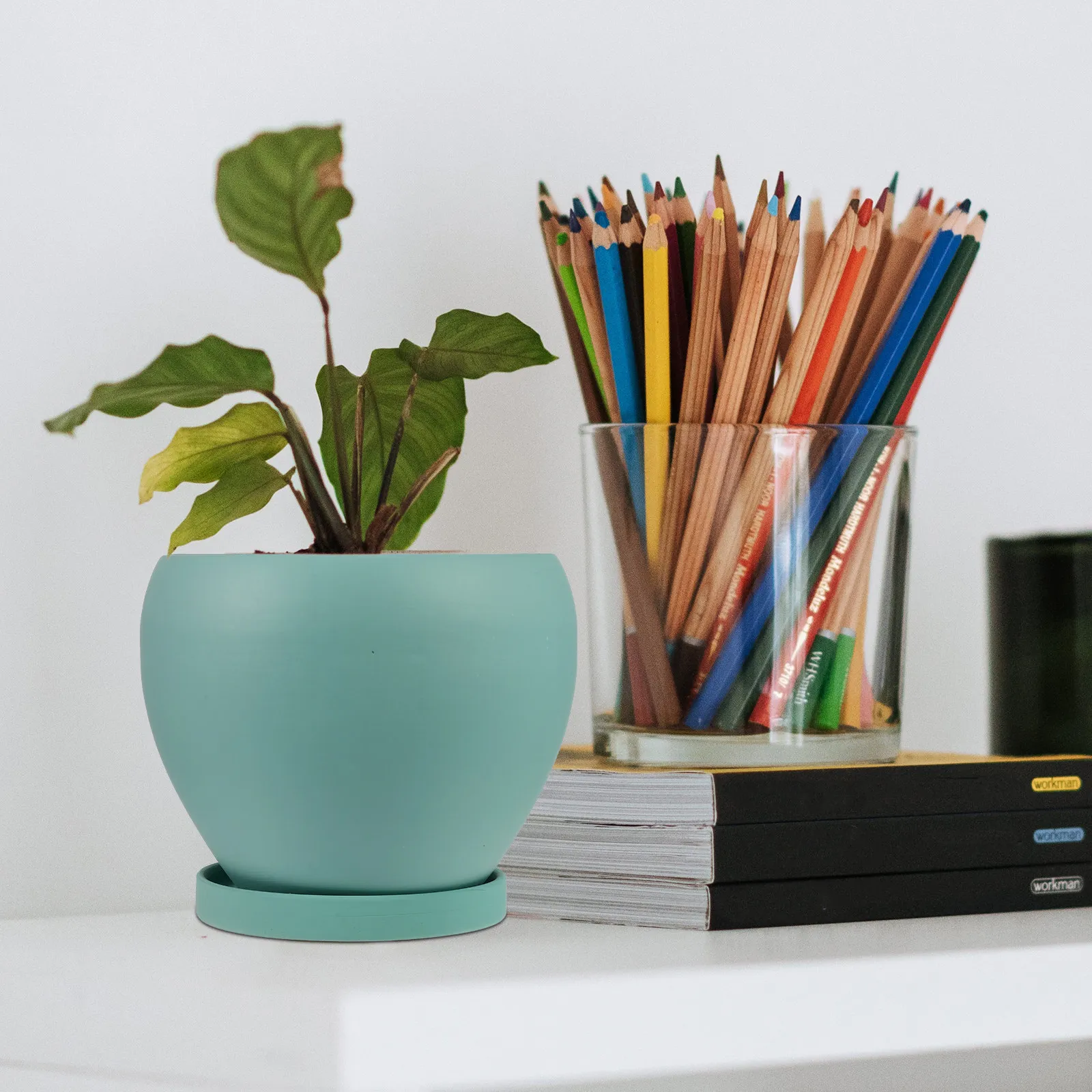 

Керамическое кашпо с поддоном и дренажным отверстием, простое, для комнатных и уличных растений, для балкона, сада, суккулентов, бонсай, рассады