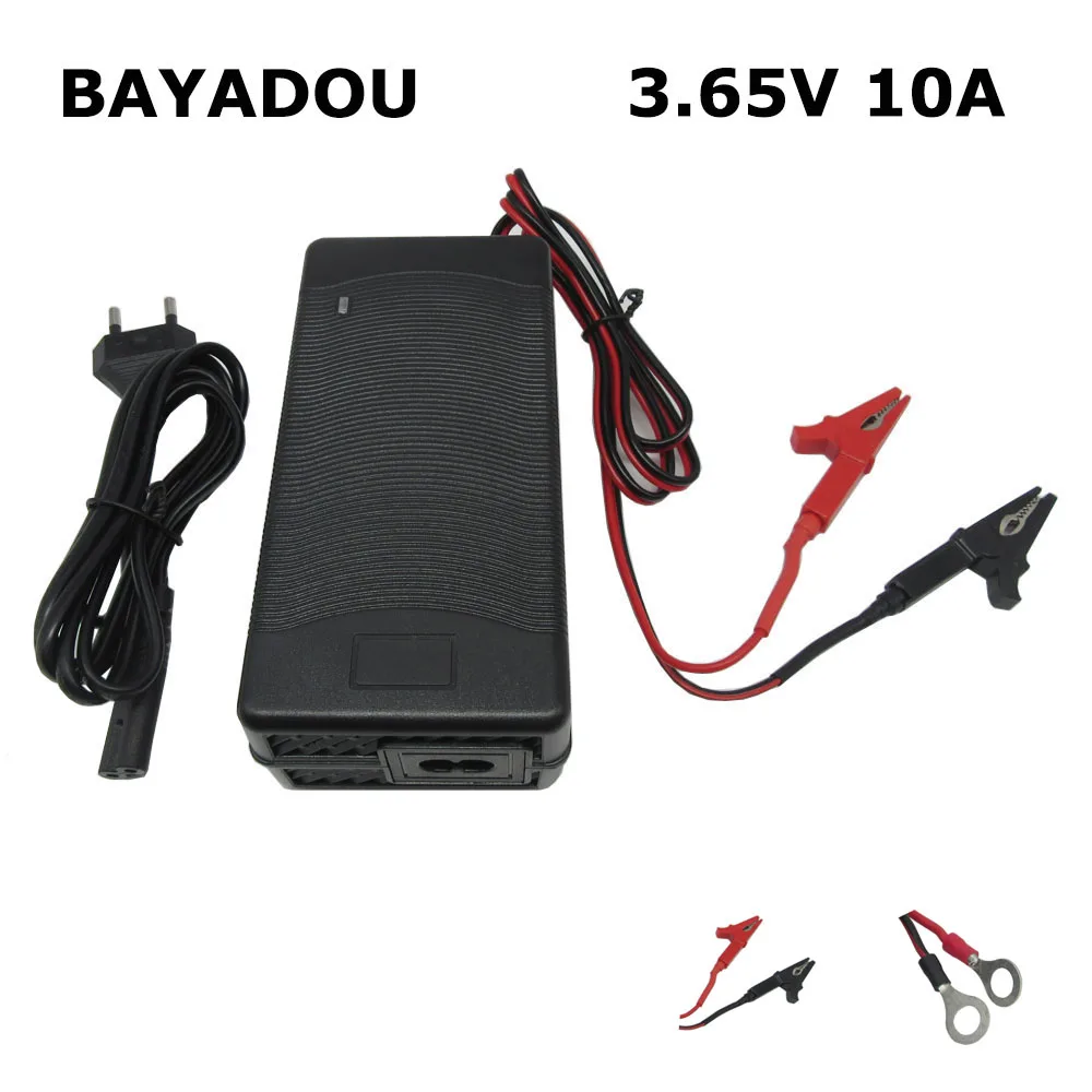 

3.65V 10A Lifepo4 Fast Charger 1S 3.2V 3.3V LFP Energy Storage Solar Iron Phosphate RV Battery Cell Smart Charger 3.65 Volt