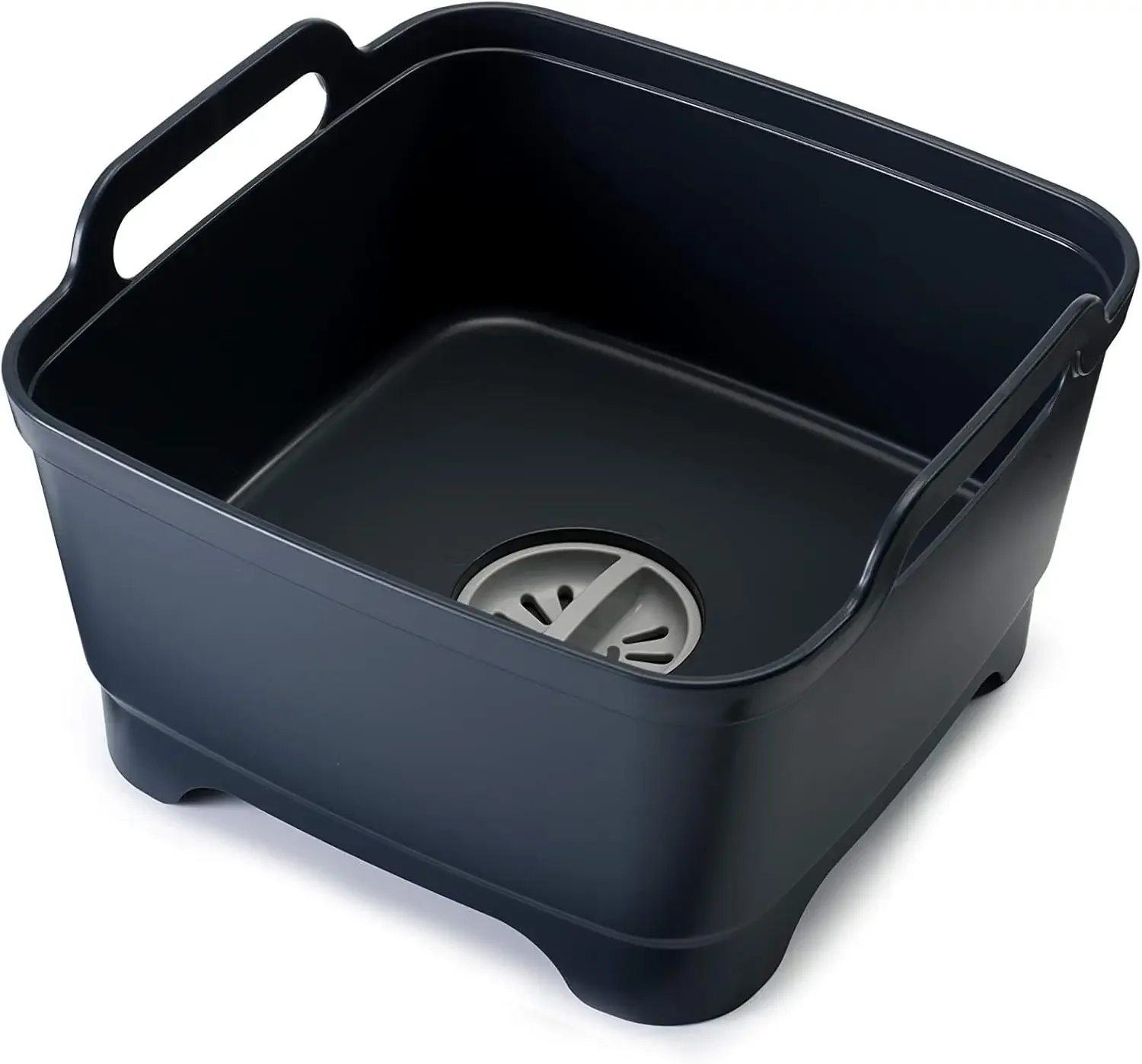 

Gray Dishwashing Bowl with Built-in Strainer, Lightweight for Home & Travel