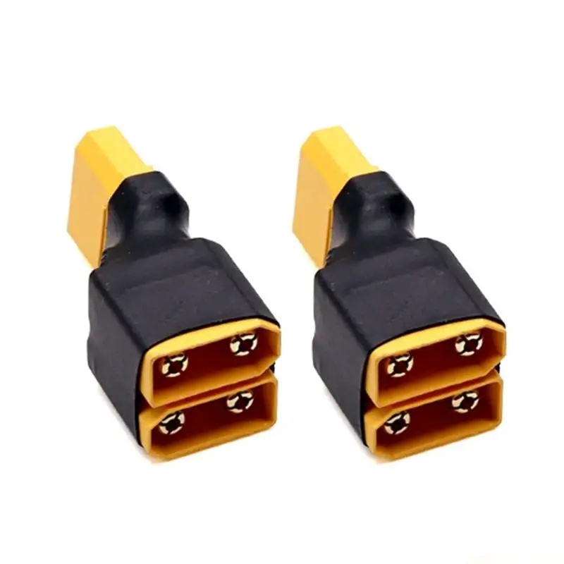 M5TD XT90 Wiring Adapter for Battery Series Use, Gold Tone Contact Area and Insulated XT90 Body for Power Projects Use