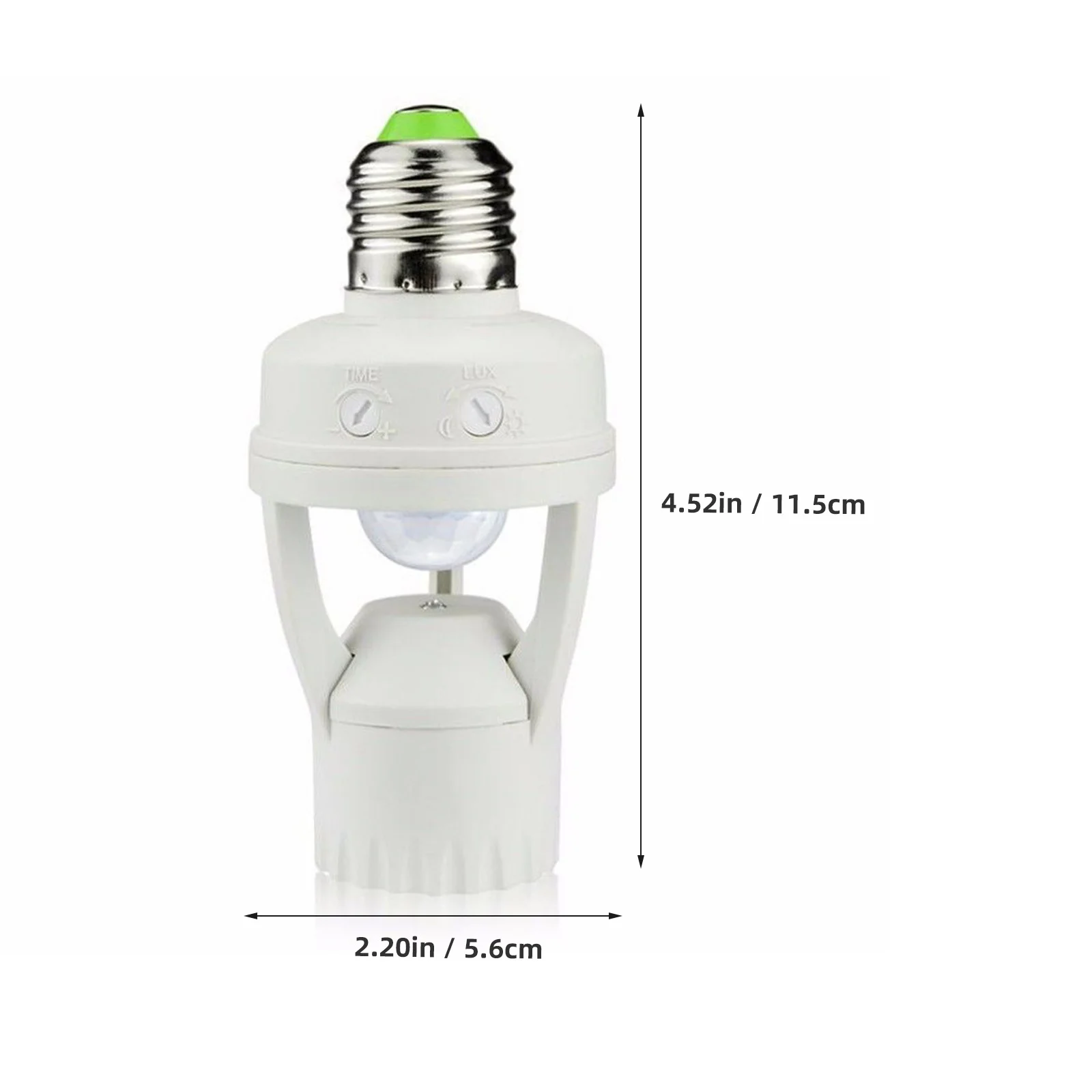 E27 Led مستشعر حركة بالأشعة تحت الحمراء حامل مصباح 100 فولت-240 فولت البلاستيك النحاس التلقائي على إيقاف للإضاءة في ممر الشوارع في الهواء الطلق