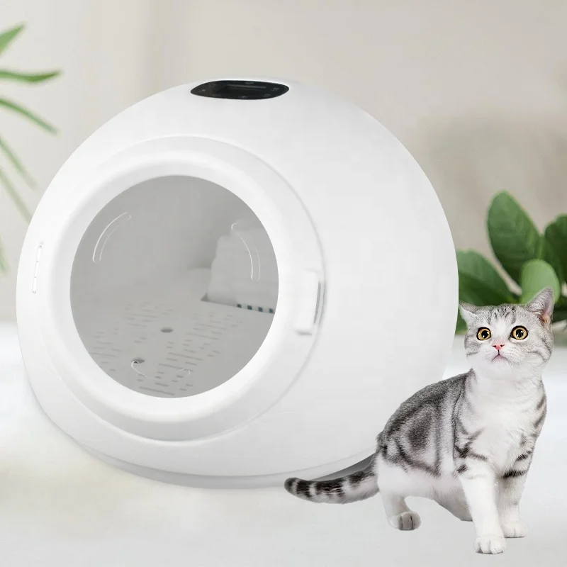 Intelligent Automatic Smart Eco-Friendly Pet Dryer Cabin Ultra Quiet ABS Fast Drying Blower 55L Chargeable 5-90min Timer Small