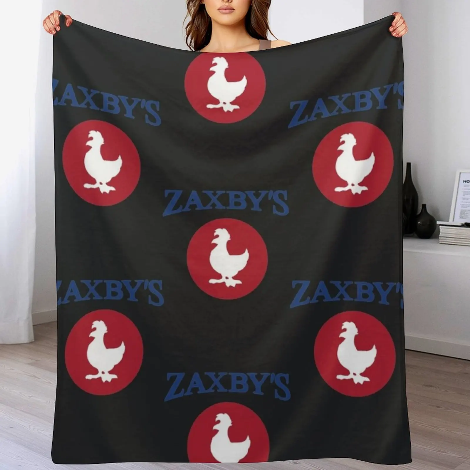 

Awesome Zaxby's Logo Throw Blanket Luxury Brand Flannel Blankets For Sofas cosplay anime Blankets