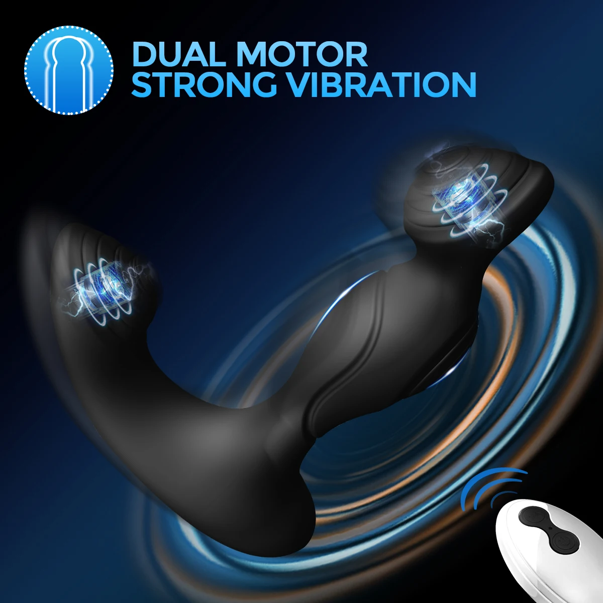 HESEKS Male Prostate Massager Wireless Remote Control Anal Plug Dildo Vibrator Butt Plug G-Spot Stimulate Sex Toys For Men 18+