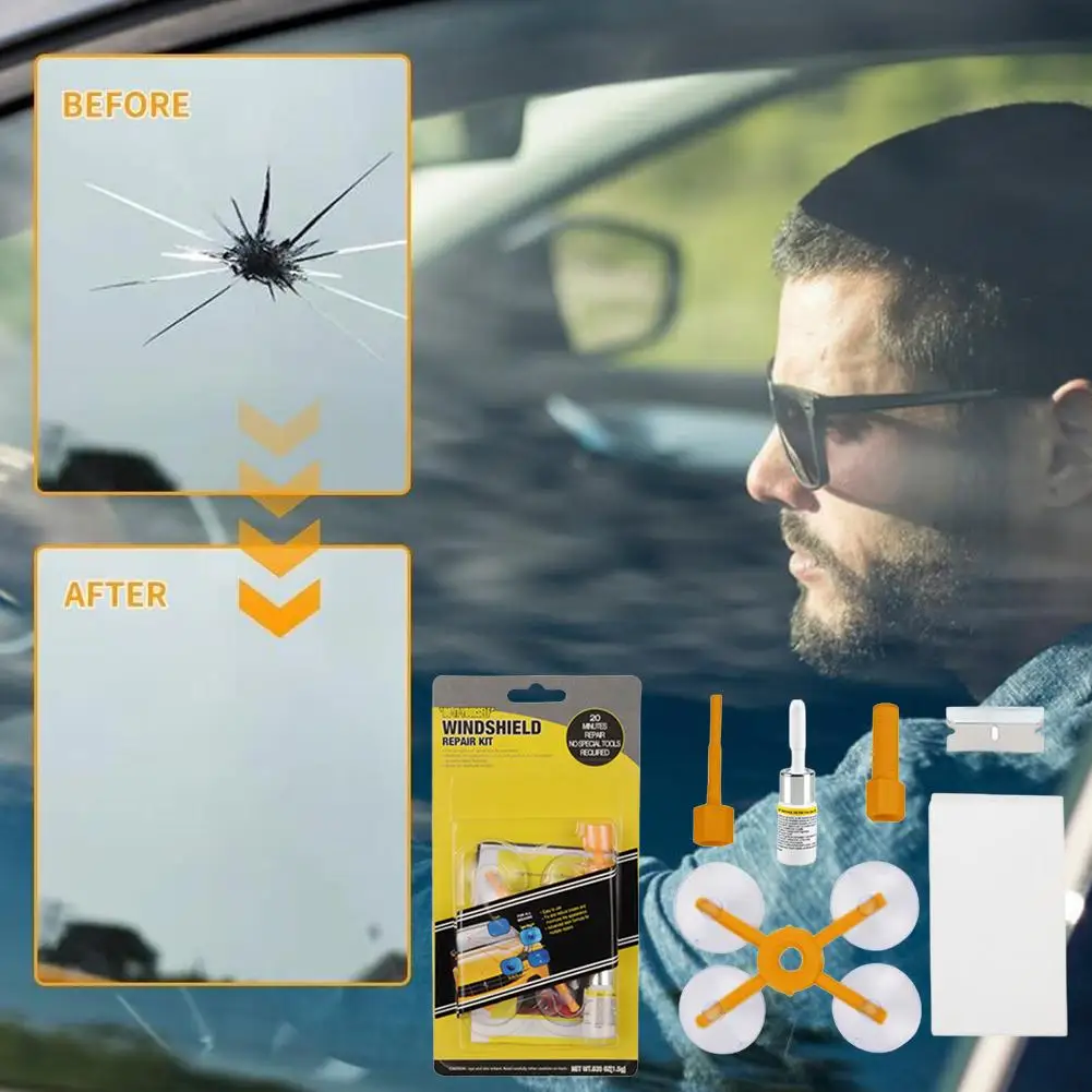 

Комплект для ремонта лобового стекла, нано-ремонтный клей, жидкость для ремонта трещин на лобовом стекле, инструменты для ремонта окон, восстановление трещин S S5A6