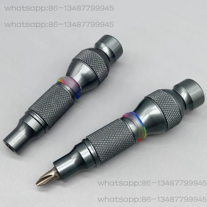 6.35 مقبض رأس الدفعة ذيل مقبض مفك براغي متعدد الوظائف مع محمل يمكن تدويره 360 درجة ° #2