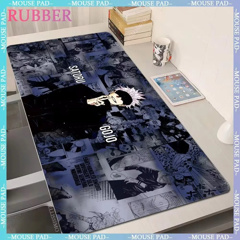 Anime J-Jujutsu K-Kaisen Mouse Pad Cartoon Anime Game Computer Pad Rubber Keyboard Pad Oversized Desk Pad Accessories 1200*60 MM
