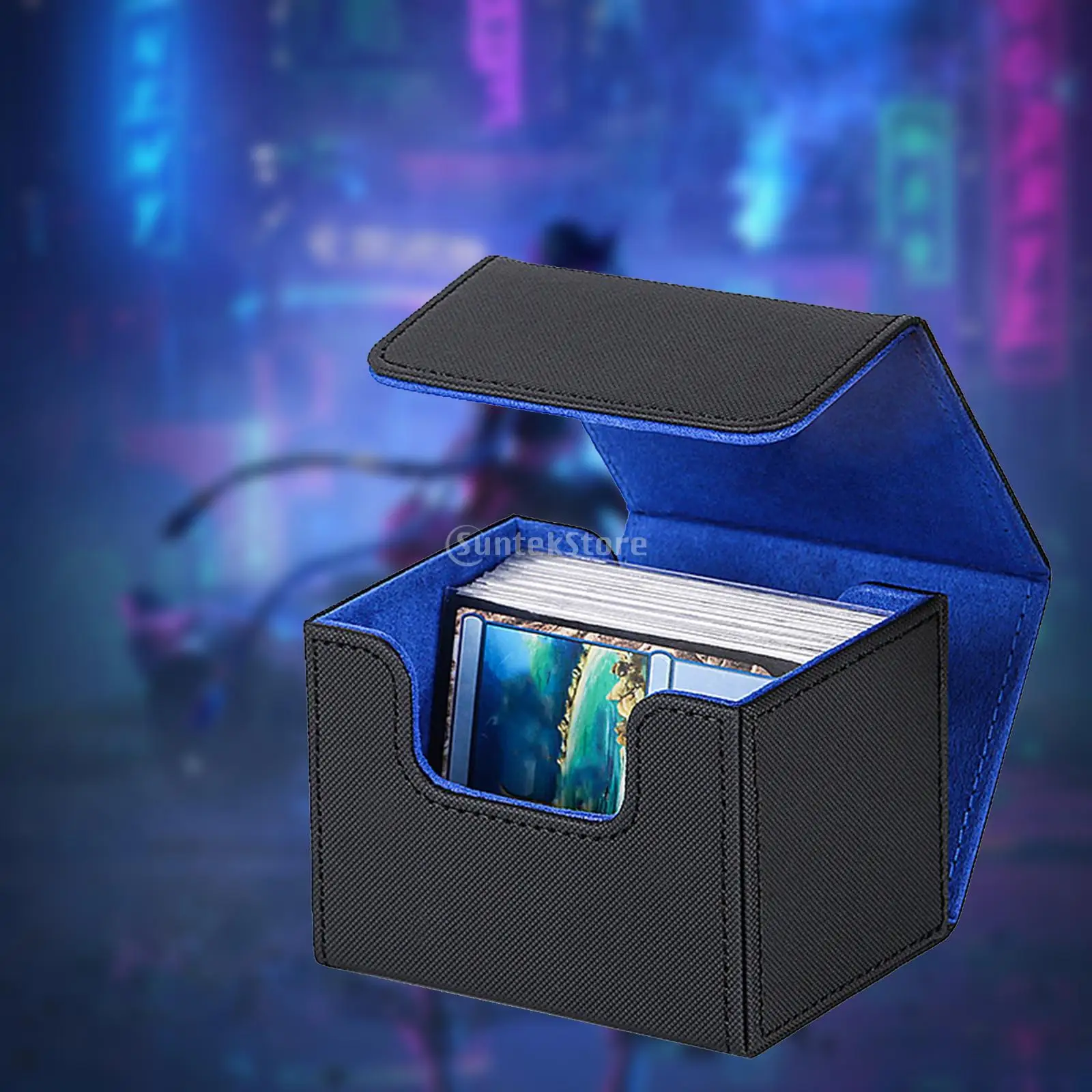 Trading Card Deck Box Storage Card Sleeve Dice Can Hold 100+ Cards Hobbies for Tcg Gathering Card Toy Carrying Case