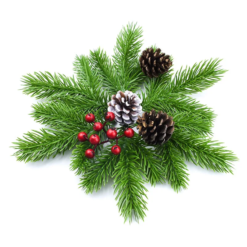 10PCS Artificial Plants Flowers Home Room Decoration Christmas Tree Floristics DIY Gifts Candy Box Bridal Accessories Clearance