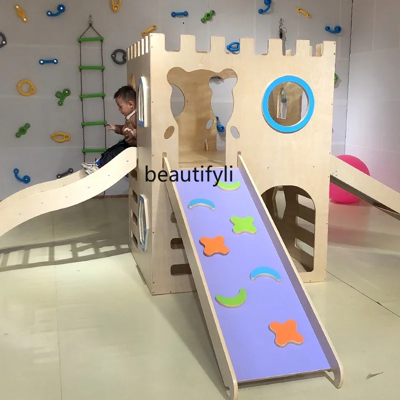 Early Education Center Sports Children's Indoor Castle Slide Climbing Equipment Sensory Integration Training Teaching Aids