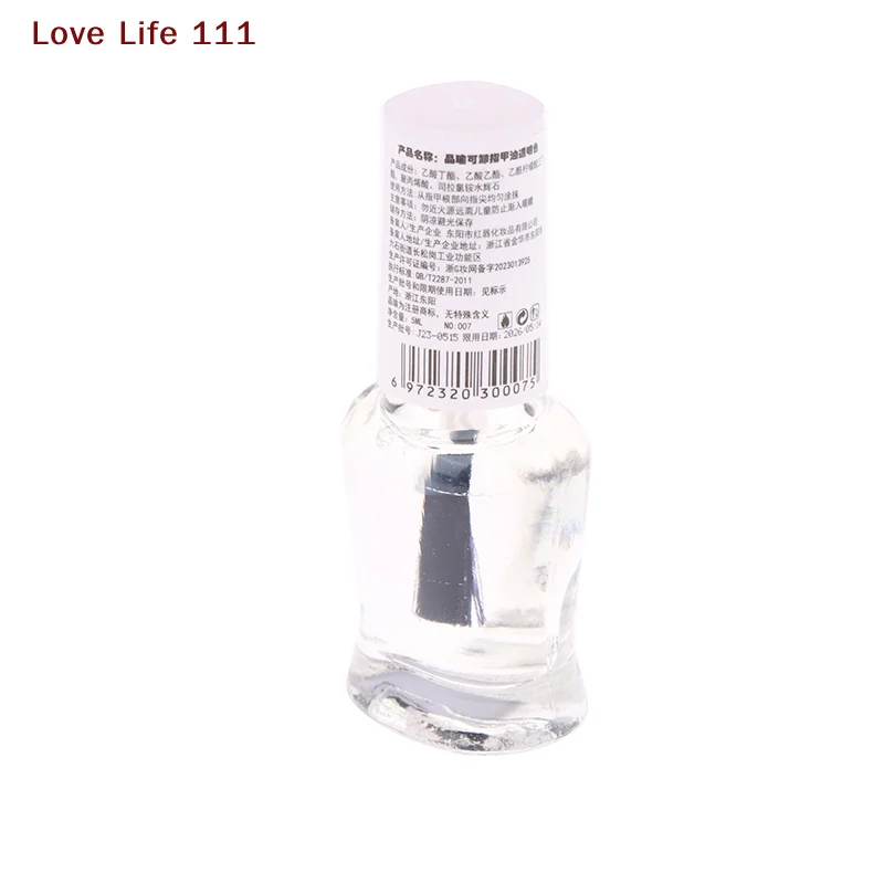 น้ำยาเคลือบเล็บใส 6 มล. สูตรใหม่ เสริมความเงางาม กลิตเตอร์ ติดทนนาน แห้งเร็ว ไม่ต้องอบ