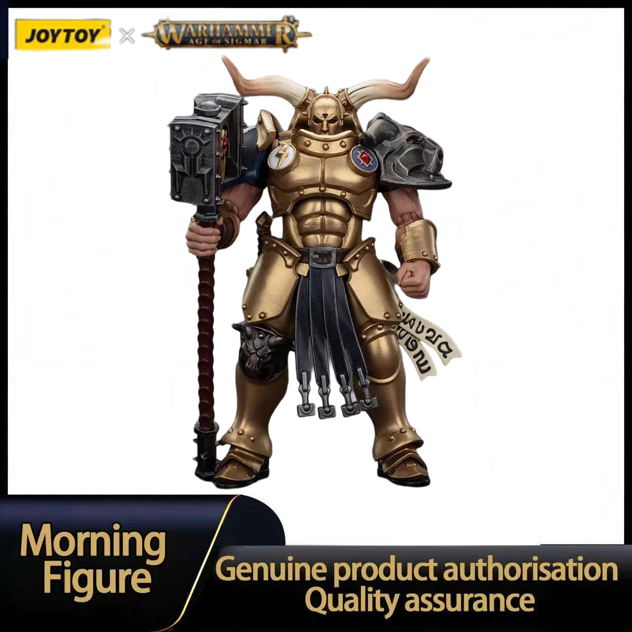 

В наличии JOYTOY Warhammer AGE OF SIGMAR Stormcast Eternals The Blacktalons Rostus Oxenhammer 1/18 Коллекционная фигурка-модель