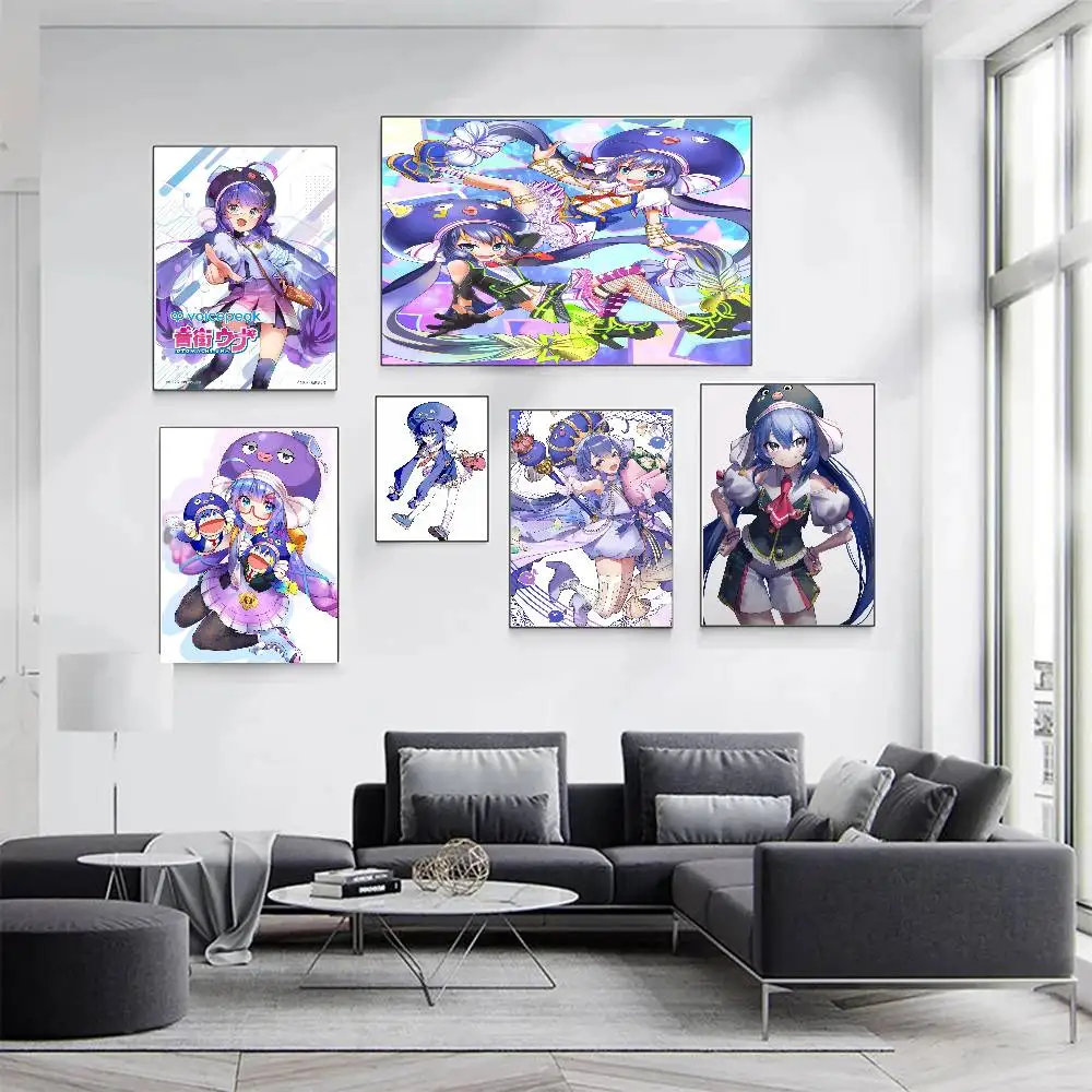 Otogai Uta Virtual Singer Art Sticky Wall Waterproof Home Living Room Bedroom Bar Aesthetic Decoration