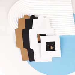 25/50Pcs Ready-made Craft Paper Foldable Hollow Envelope For Necklace Earrings Jewelry Display Cards DIY Packaging Accessories