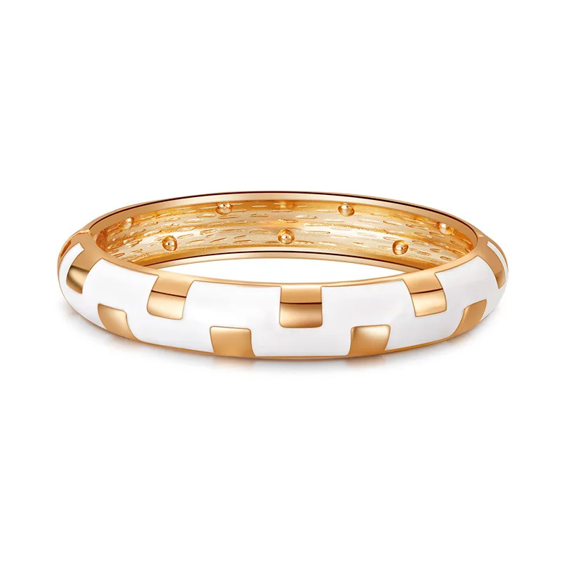 Minimalist Drip Oil Alloy Cuff Bracelet for Women\'s Jewelry Festive Gift Dropshipping