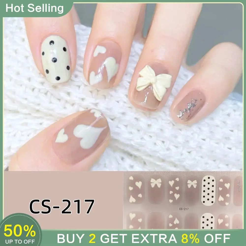 Waterproof Nail Stickers Finished Product Fashion Womens Nail Stickers Nail Stickers Bow Nail Stickers No Bake Gel Wear Armor