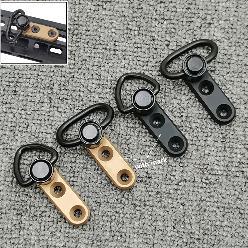 

Tactical MLOK Sling Swivel Stud Mount Quick Detach QD 1.25 Inch Sling Swivels Buckle For MLOK Rail Straps Attachment Accessory