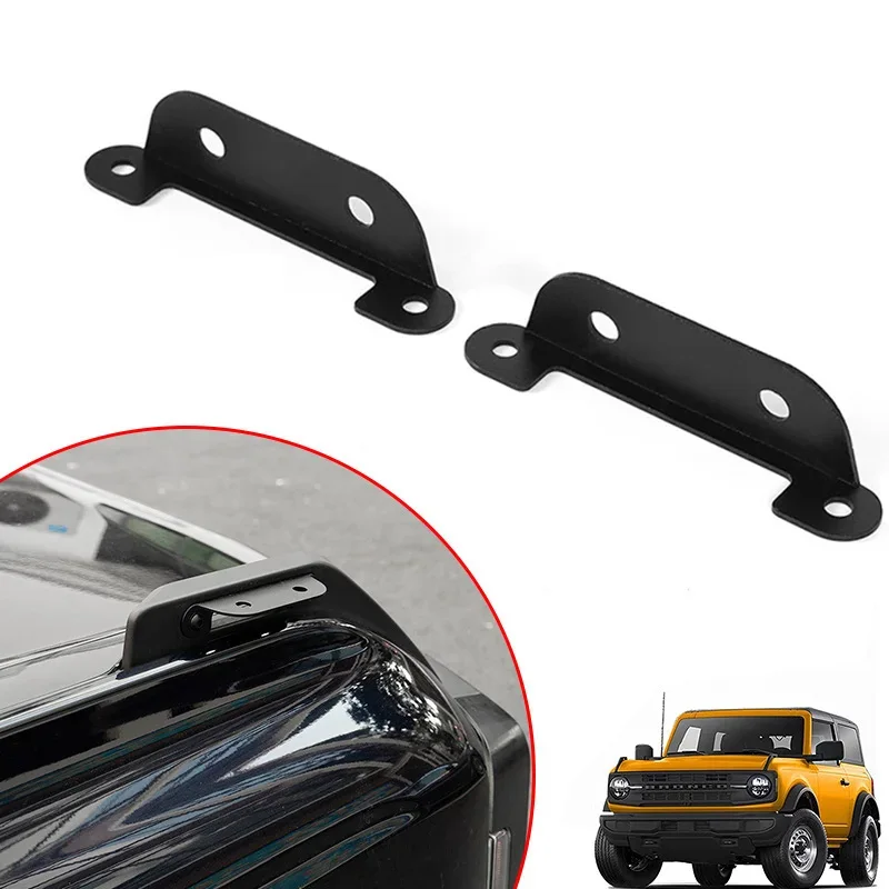 

2 шт. монтажный кронштейн для зеркала заднего вида двойного назначения, подходит для Ford Bronco 2021 2022 2-дверный 4-дверный держатель с флагом, аксессуар