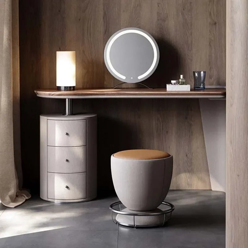 

Мраморный туалетный столик-органайзер, дизайн, современный деревянный туалетный столик, зеркальный табурет, роскошный комод Coiffeuse De Chambre, мебель