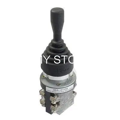 

HKA1-41Y04 AC 380V 5Amp 4NO Latching 30mm Fixing Hole Electronic Circuit Joystick Switch