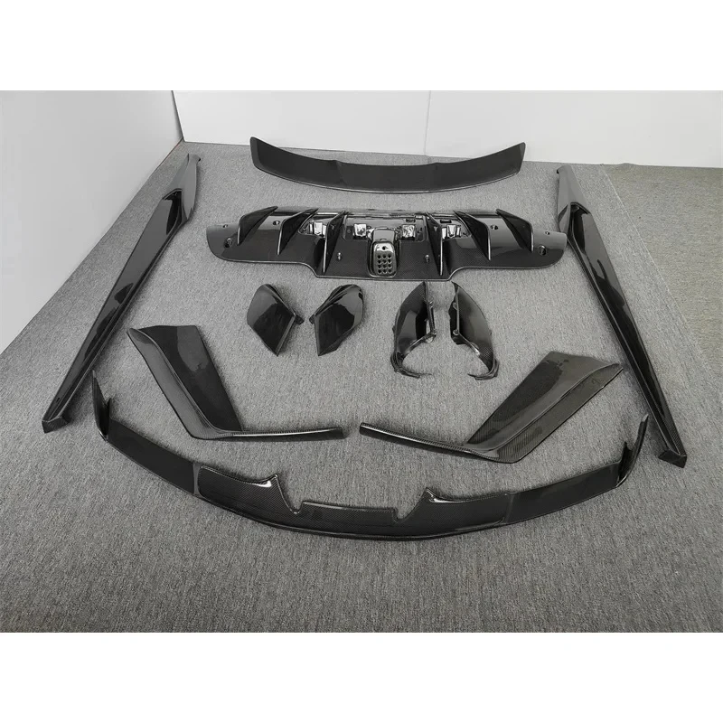 Prime 488 Upgr Carbon Fiber N-Style Body Kit Includes Front Lip, Side Skirt, Rear Bumper, H, Vent And Wing