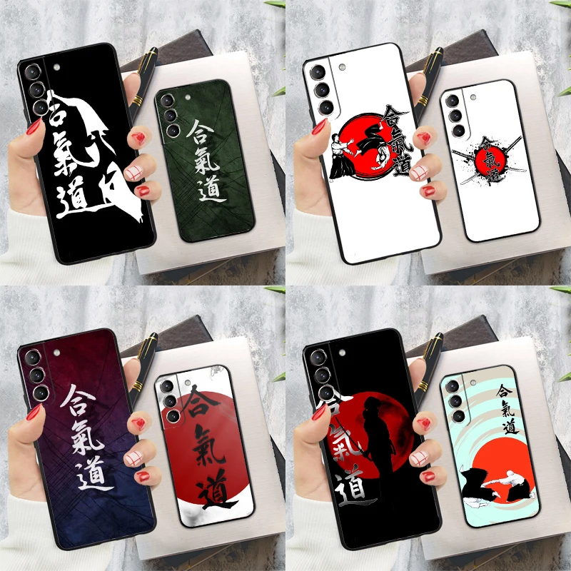 Japan Martial Aikido Phone Case For Samsung Galaxy S24 Ultra S22 S23 S20 S21 S24 FE S9 S10 Plus Note 10 20 Ultra