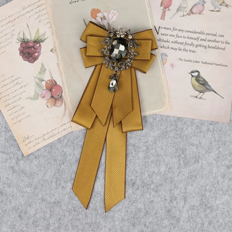 Hand Made Jungen Klassische Bowties Krawatte Band Strass Corsage Bowtie Krawatte Geschenke für Männer Hochzeit Formale Kleid Zubehör – Detail 23