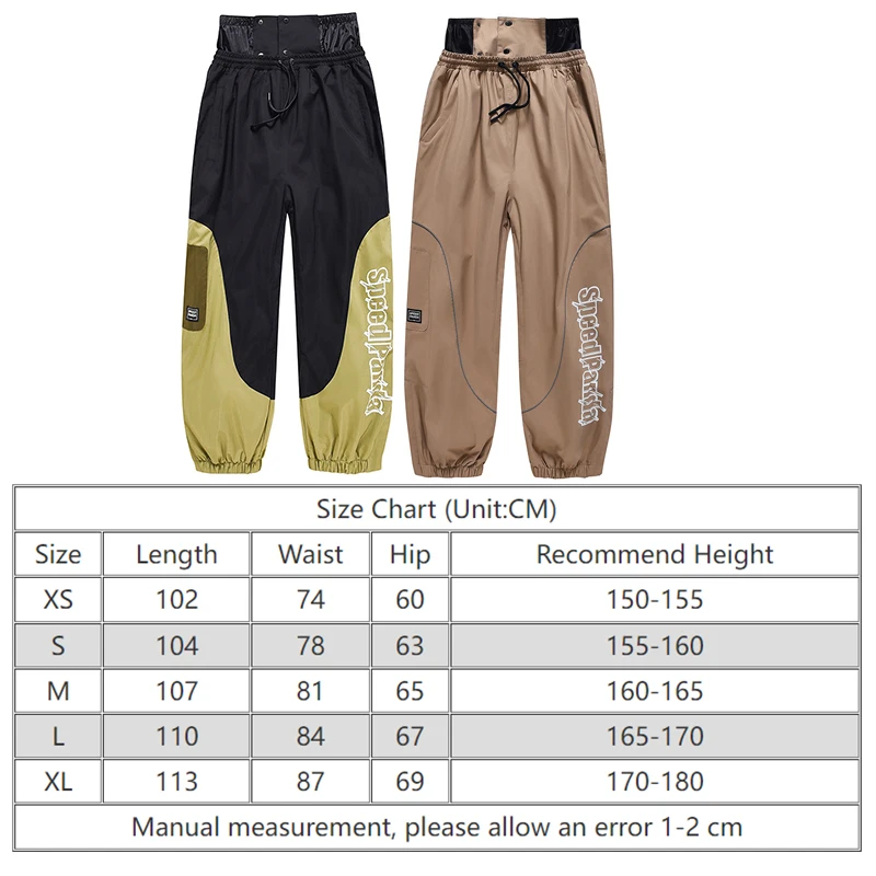 Winter Women Snowboarding Pants Outdoor Mountain Man Skiing Trousers Waterproof Loose Female Snow Clothes Hiking Alpine Pants