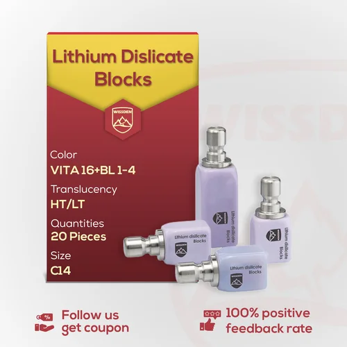 20 Uds. Bloques de disilicato de litio Wissden C14 cubos cerámicos de vidrio Dental CAD/CAM-Instant el mejor comentarios del cliente a través de AliExpress