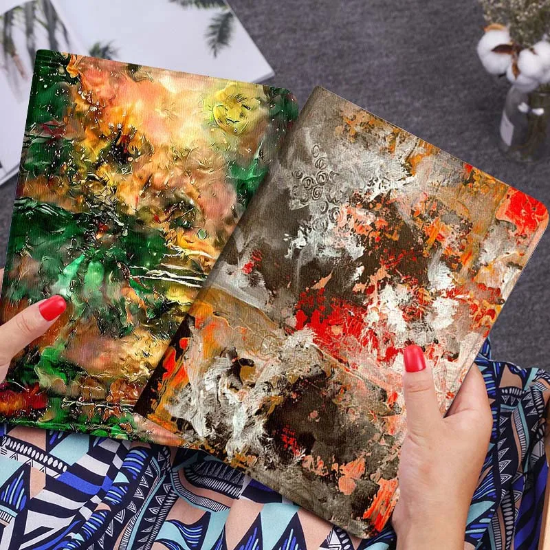 

Abstract Red Orange Texture Tablet Case For Huawei Honor MatePad MediaPad Air 5 6 7 11 V6 V7 V8 V9 X9 X8 T10 T10s C5e T5 Gift