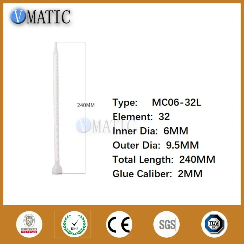 

Бесплатная доставка статический смеситель для смолы MC06-32 смесительные насадки для эпоксидных смол Duo Pack (белый сердечник)