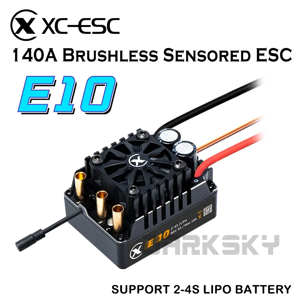 

XC E10 140A 2-4S Lipo Sensored Brushless ESC для 1/10 RC Модель автомобиля Багги Грузовик Аксессуары