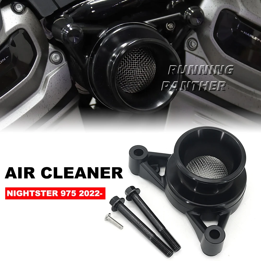 For Harey Nightster 975 RH975 Motorcycle Accessorie Air Cleaner Intake Filter Cover Velocity Stack Motorbike Parts RH 975