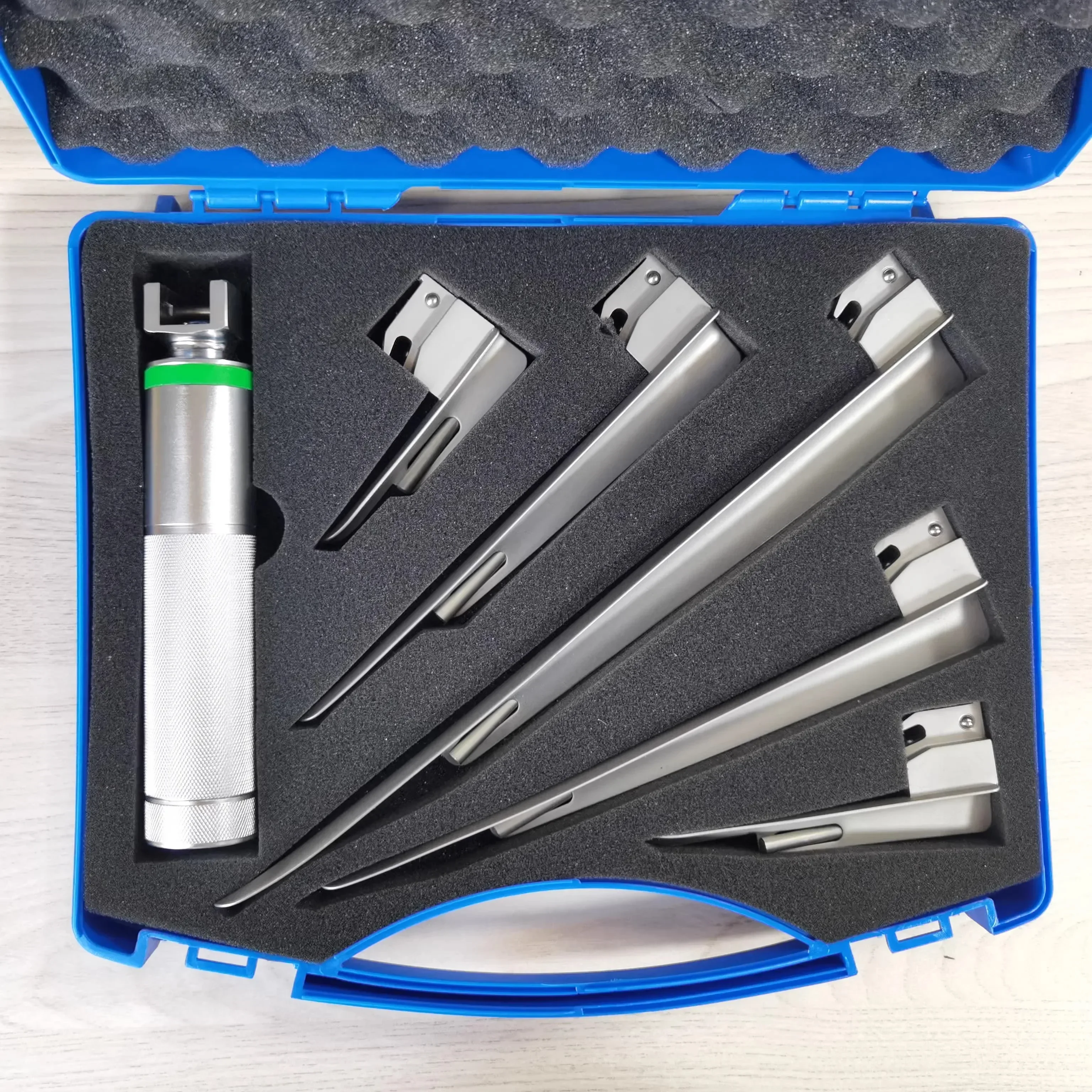 Animal Optic Fiber Anes,thesia Throat Detection Tool Stainless Steel Veterinary Pet Clinic Hospital Laryngoscope