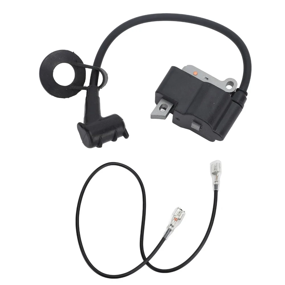 Black Chainsaw Ignition Coil Metal With Wire Ignition Coil Module Compact High Voltage Output Chainsaw Parts for MS661 MS661C