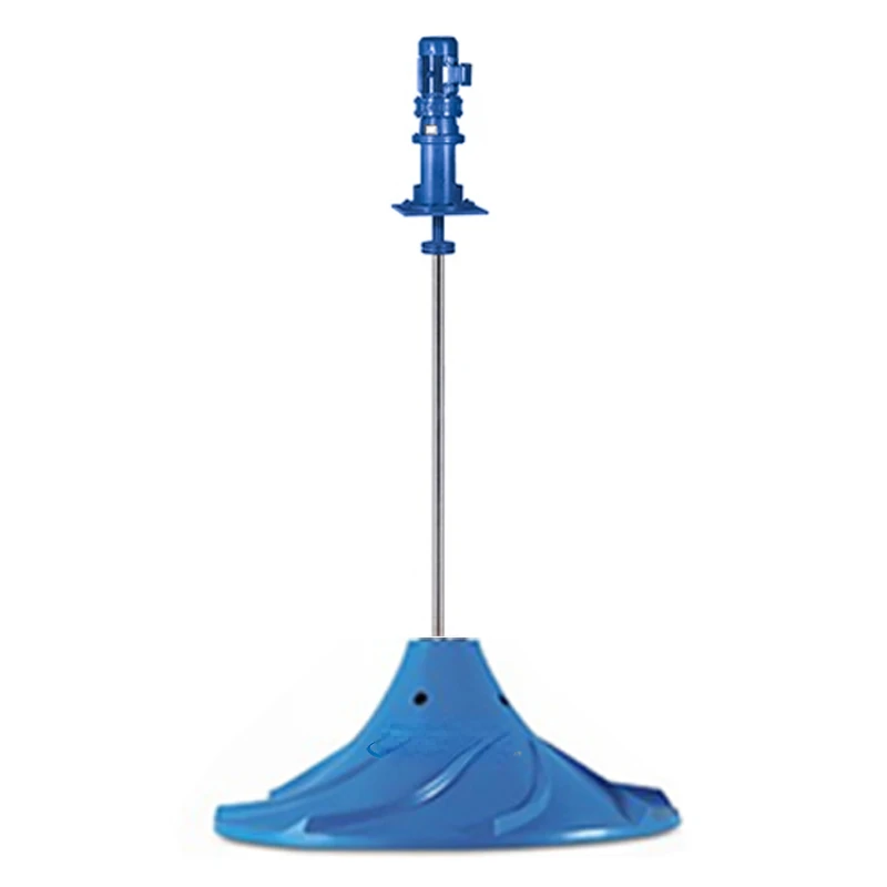

Dual-color selectable hyperboloid mixer used for settling tank.