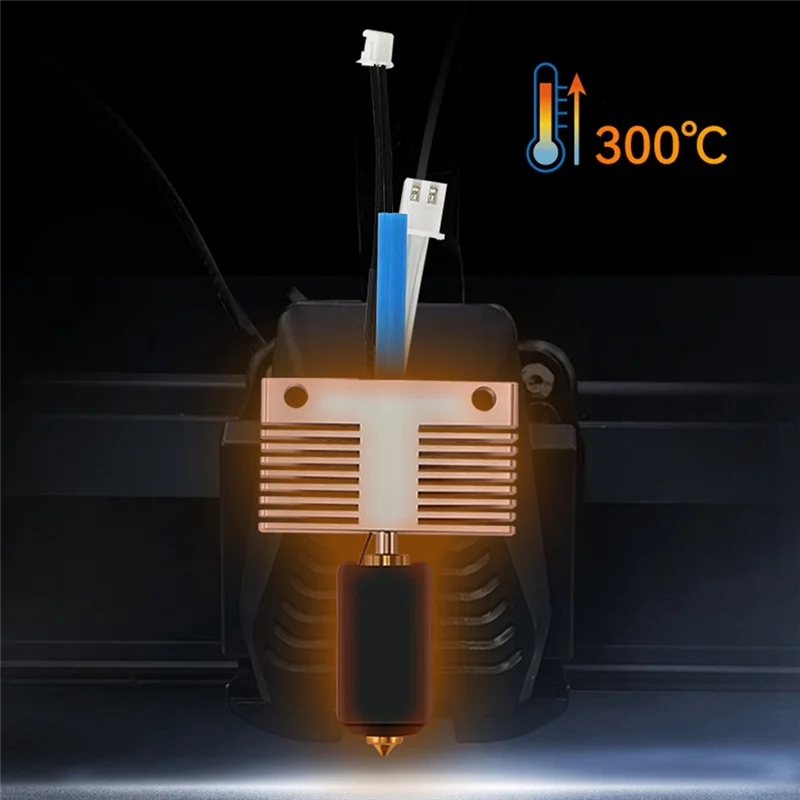 Luar Biasa 2 Buah untuk ELEGOO Neptune 4 MAX/4 PLUS 3D Printer Logam Hotend 3D Printer Aksesoris untuk Kuningan Hotend Kit