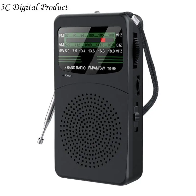 Los sintonizadores sensibilidad sensibilidad portátil FM FM SW para usuario iluminan luz Light