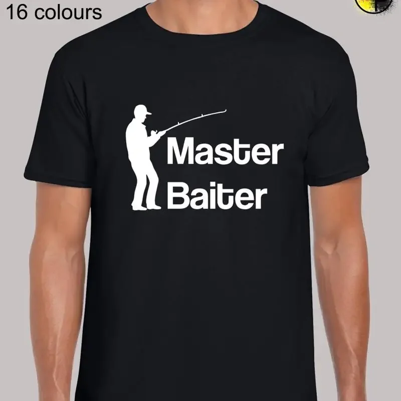 Master Baiter Funny Rude Humor Novelty Regular Fit T Shirt Top TShirt for Men