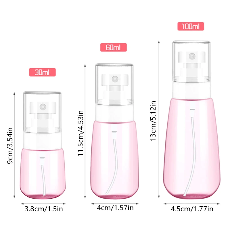 Mini garrafa recarregável do pulverizador do curso, bocal fino da nevoa, cabelo, cara, água, álcool, plantas, pequeno, novo, 1PC